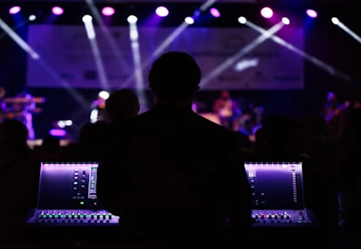 Concert production control during a live event